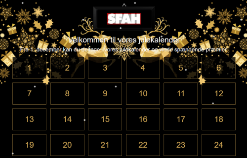 De vandt  i SFAH julekalender 2021 + Ekstrakonkurrence