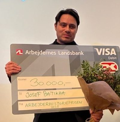 Lørdag den 24. januar 2026 modtog Josef Peter Batikha Arbejderhistorieprisen 2025 for sin ph.d.-afhandling 